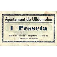 1 Peseta Ulldemolins