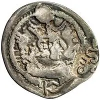 1 Drachm - Anonymous Peroz imitation, Northern Tokharistan, Uncertain Sogdian mint, countermark