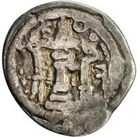 1 Drachm - Anonymous Peroz imitation, Northern Tokharistan, Uncertain Sogdian mint, countermark