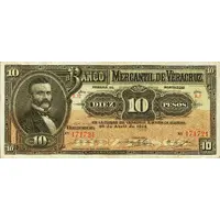 10 Pesos El Banco Mercantil de Veracruz