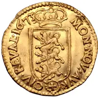 1 Ducat - Carl XI 4th portrait, shield with flat top