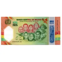 Bolivia Bicentennial Commemorative note, without face value