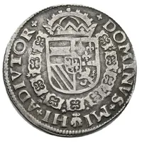 1/2 Daalder `1/2 Bourgondische Kruisrijksdaalder` in name of Philip II
