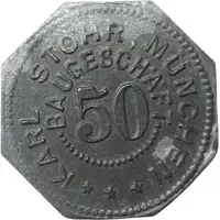 50 Pfennigs - München Karl Stöhr, Baugeschäft