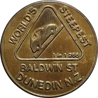 Medal - Baldwin Street - Dunedin NZ Tourist Dollar