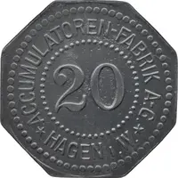 20 Pfennig - Hagen Accumulatoren-Fabrik