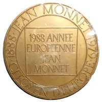 Medal - 1988 Année Européenne Jean Monnet
