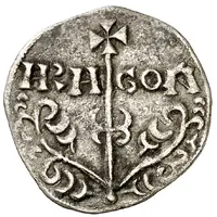 Dinero - Sancho V primitive bust to right