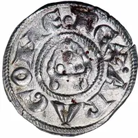 Denier à la mitre Alphonse I D'Aragon et Raymond de Bollene