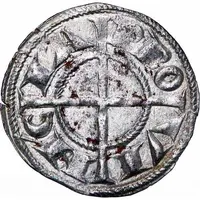 Denier à la mitre Alphonse I D'Aragon et Raymond de Bollene