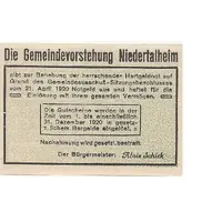 20 Heller Niedertalheim