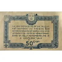 50 Centimes Chambres de Commerce de L'Aveyron