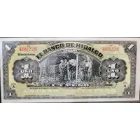 1 Peso El Banco de Hidalgo