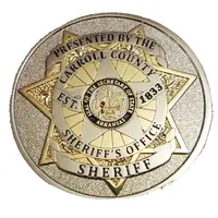 Challenge Coin - Carroll County Sheriff's Office Arkansas
