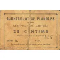 25 Céntimos Planoles