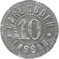 10 Pfennig - Lassan Carl Duden