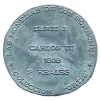 Coleccion Ortiz 2 Reales Carlos IIII 1808