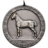 Award medal of the 53rd Royal Saxon Reserve Division for good horse care during the war