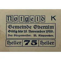 75 heller Oberalm