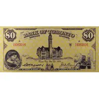 80 Dollars - Bank of Toronto Toronto Coin Club