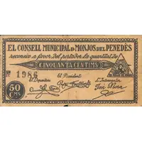 50 Céntimos Monjos del Penedès