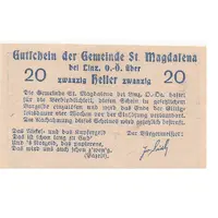 20 Heller St. Magdalena bei Linz