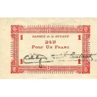 1 Franc Émission d'urgence