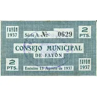 2 Pesetas Fayón