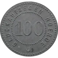 100 Pfennig - Hörde Glückaufsegen