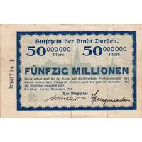 50 000 000 Mark