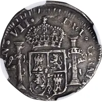 2 Reales - Fernando VII Zacatecas - Royalist coinage