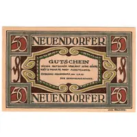 50 Pfennig Denkmalausschuss Neuendorf
