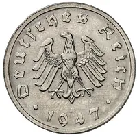 10 Reichspfennig Allied Occupation - Pattern