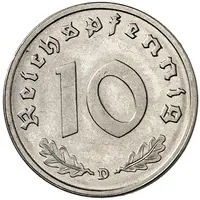 10 Reichspfennig Allied Occupation - Pattern