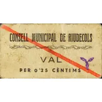 25 Céntimos Riudecols