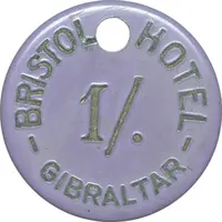 1 Shilling Bristol Hotel, Gibraltar