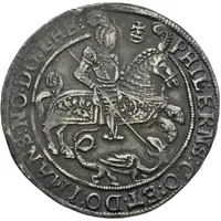 1/4 Thaler - Volrat VI, Wolfgang III and John George II Spruchtaler