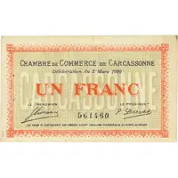 1 Franc - Chambre de commerce de Carcassonne [11]