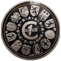 1 oz Silver Bonjour Europe!