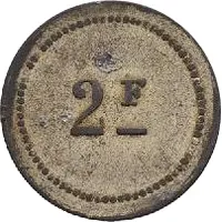 2 Francs - Grimaldi Entrepeneur - Tunis