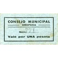 1 Peseta Oropesa
