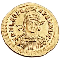 Solidus - Leo I VICTORIA AVGGG, Thessalonica