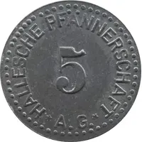 5 Pfennig - Halle an der Saale Hallesche Pfännerschaft A.G.