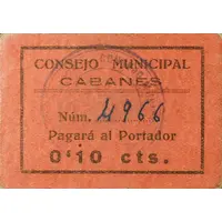 10 Céntimos Cabanes