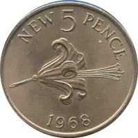 5 New Pence - Elizabeth II