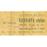 50 Céntimos Vilanova de Meià