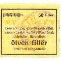 50 Fillér Miskolc