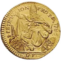 1/2 Zecchino - Pius VI