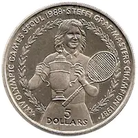 5 Dollars - Elizabeth II Steffi Graf