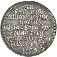 1 Ducat Silver pattern strike, Peace of Nijmegen